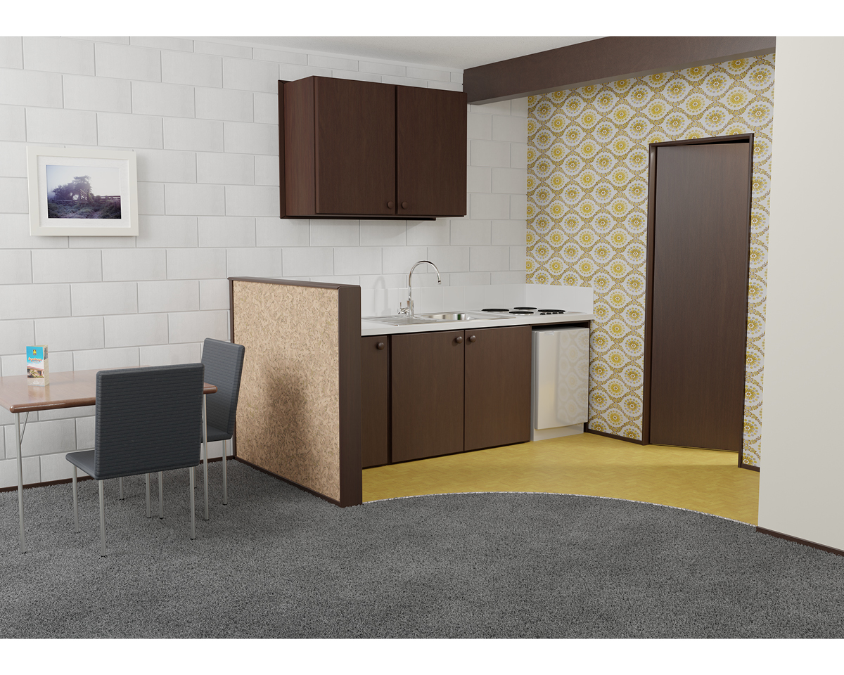 Interior of Motel